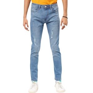 Breakout men’s light wash skinny fit distressed jeans size 34 32